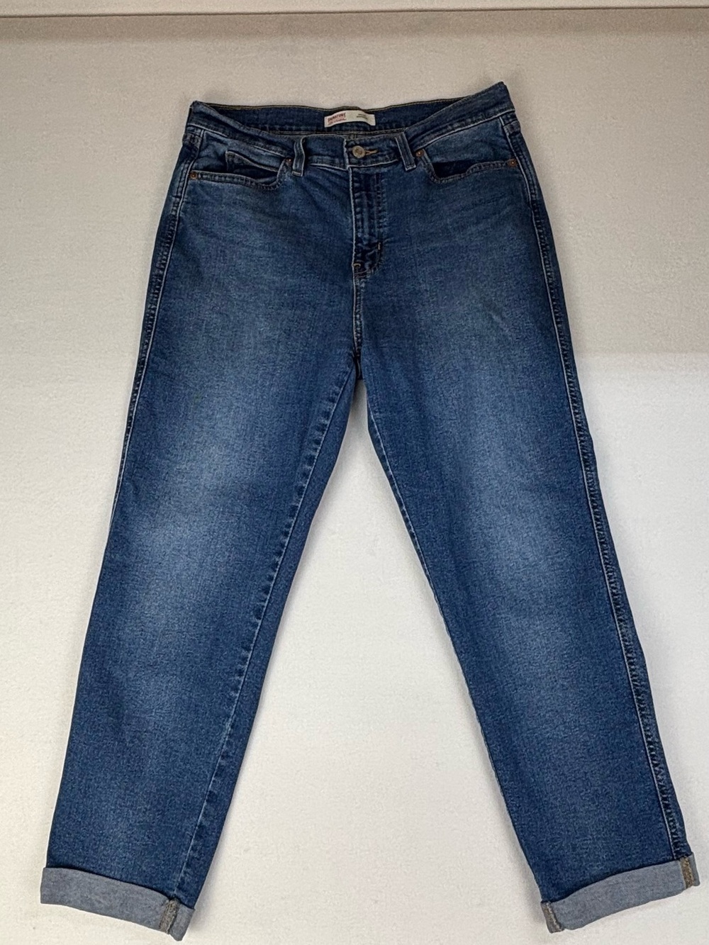 Signature by Levi Strauss Medium Blue Boyfriend Jeans
